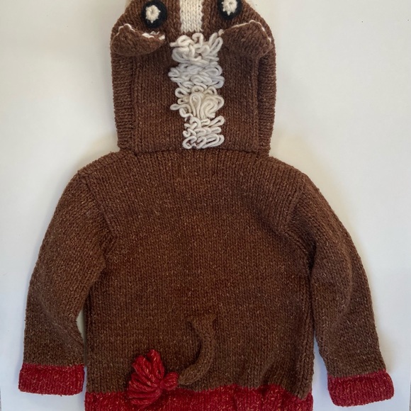 Kids Wool blend zip up horse sweater - Picture 9 of 11